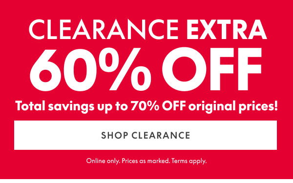 60% Off Clearance