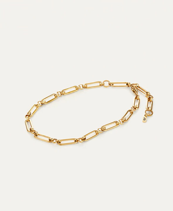 slim mercer gold anklet
