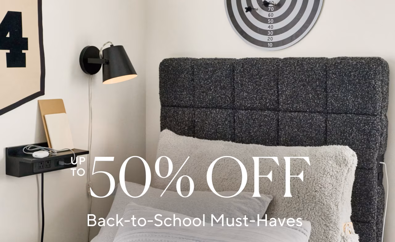 50% off back-to-school must-haves
