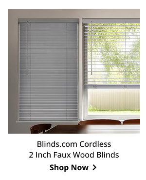 Blinds.com Cordless 2 Inch Faux Wood Blinds | Shop Now >