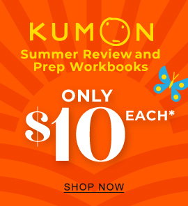 KUMON Summer Review and Prep Workbooks Only $10 each*  - SHOP NOW