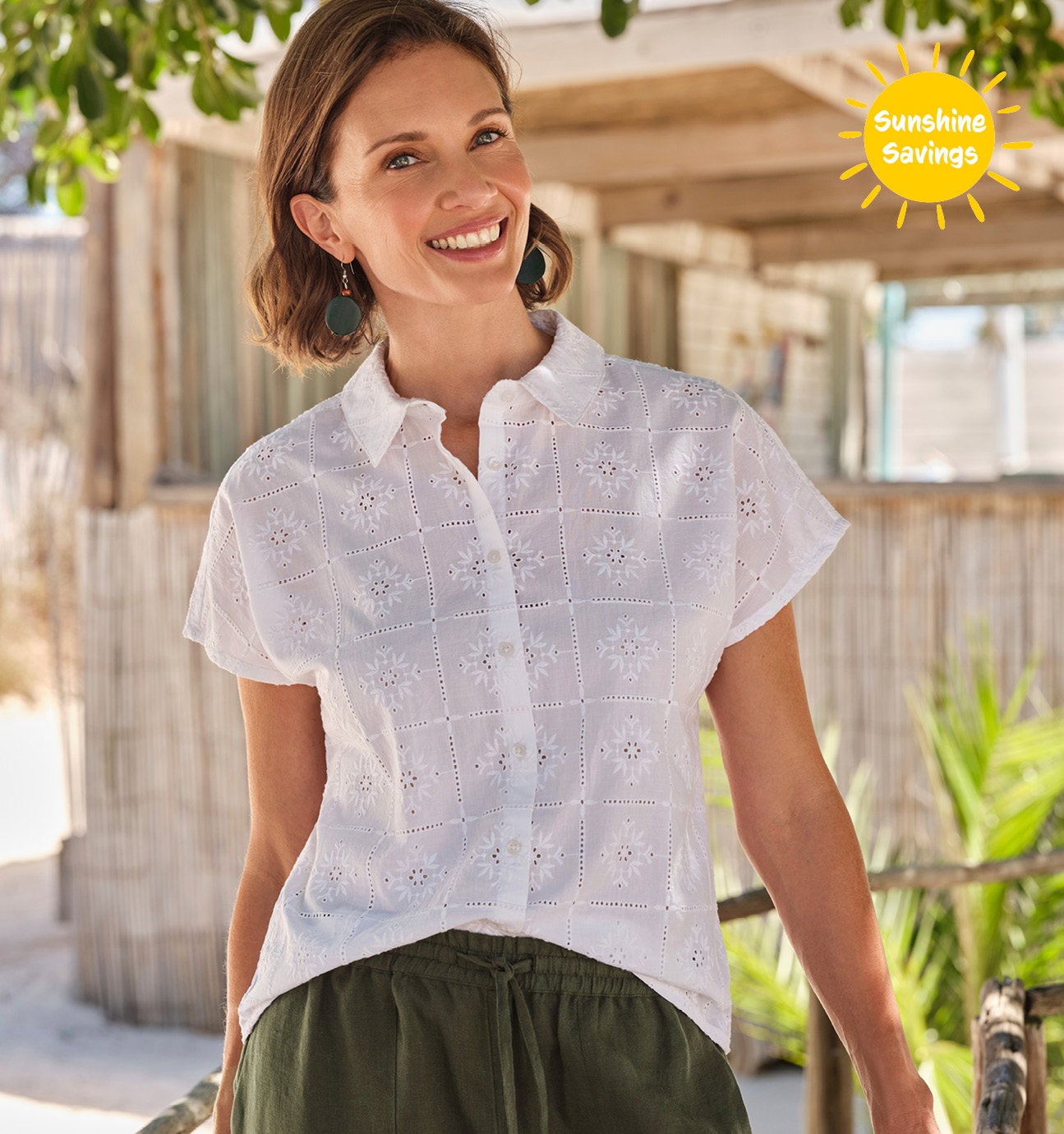 Patchwork Broderie Blouse