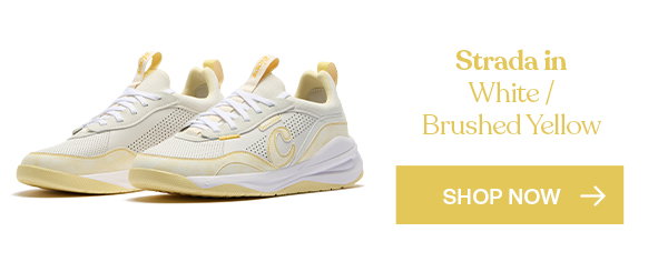 Strada White / Brushed Yellow