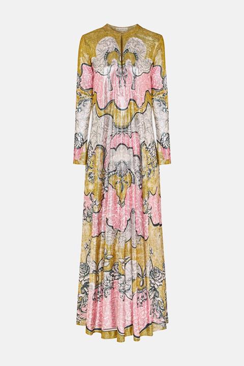Carrington Kaftan Rocaille Lace Rose
