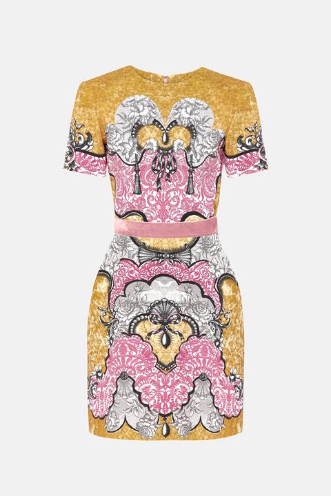 Colbert Dress Rocaille Lace Rose
