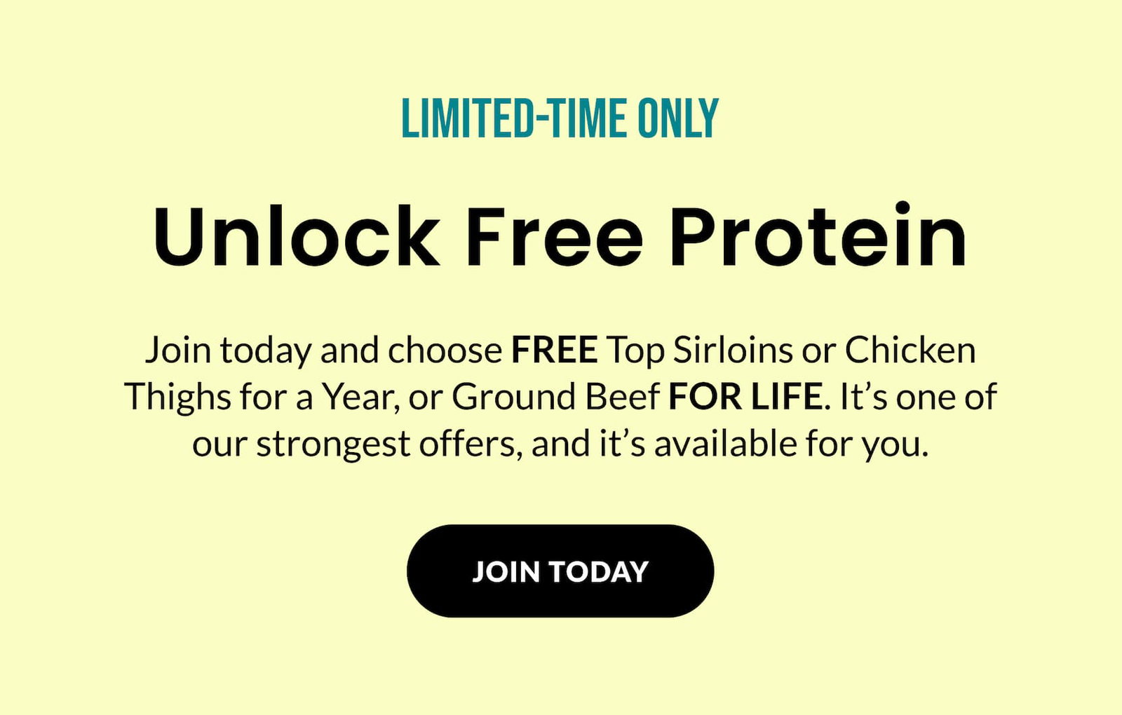 LIMITED-TIME ONLY: Unlock Free Protein | JOIN TODAY
