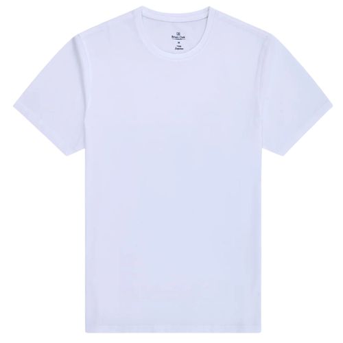 Stuarts London Brian Oak Pure Supima Cotton T-Shirt - White
