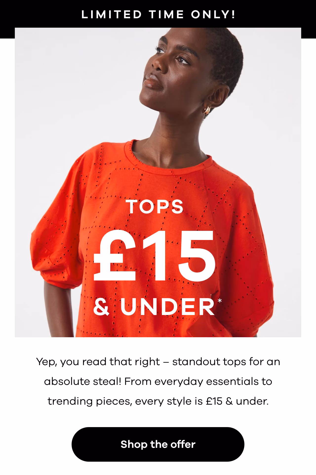 Tops £15 & under