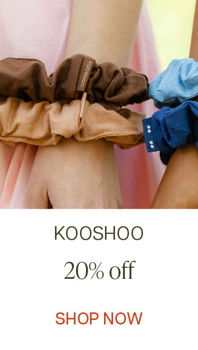 Save 20% off Kooshoo
