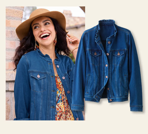 Comfort Knit Denim Jacket