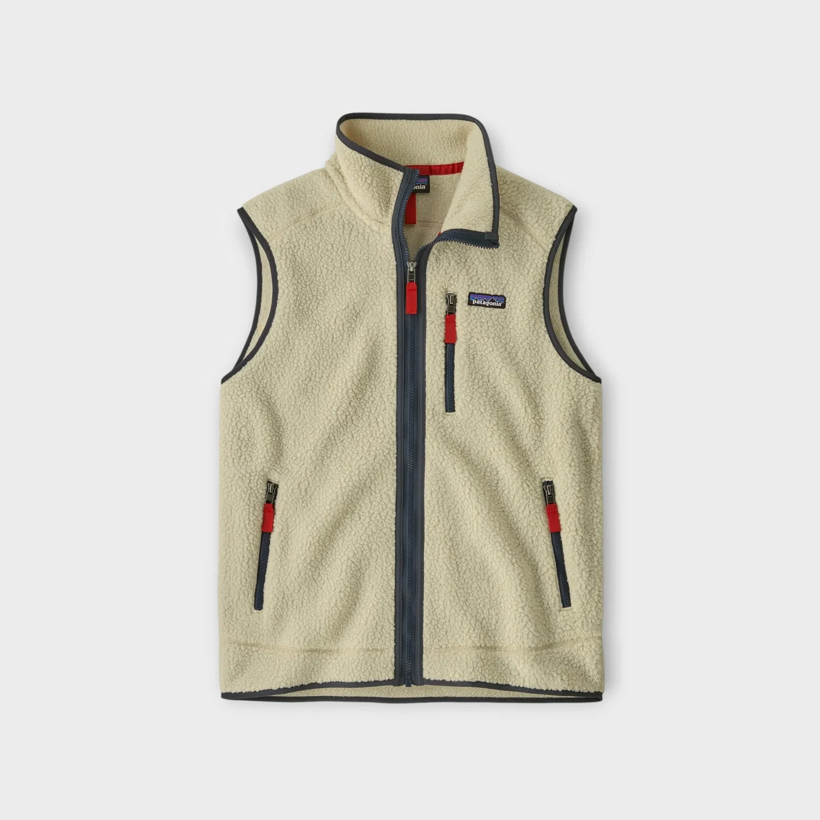 Image of Patagonia Retro Pile Fleece Vest I Pelican/Smolder blue