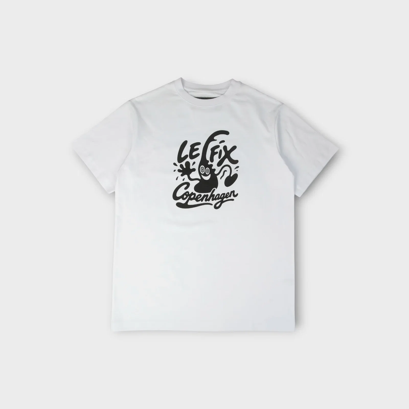 Image of Le Fix Kaj Copenhagen T-Shirt I Hvid