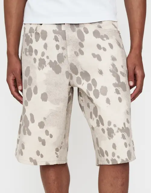 Cowhide Print Baggy Jorts