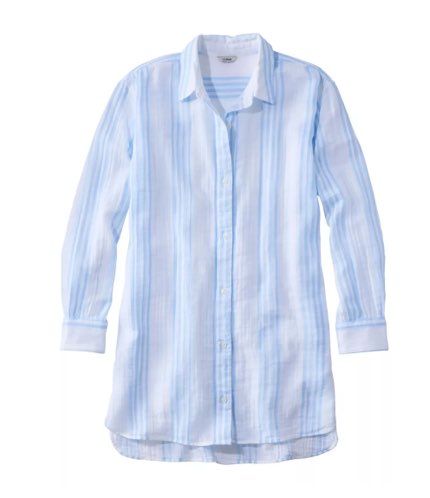Women's Cloud Gauze Cover-Up Shirt, Stripe