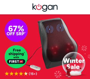 Kogan Heated Shiatsu Neck and Back Massage Pillow Product Image
