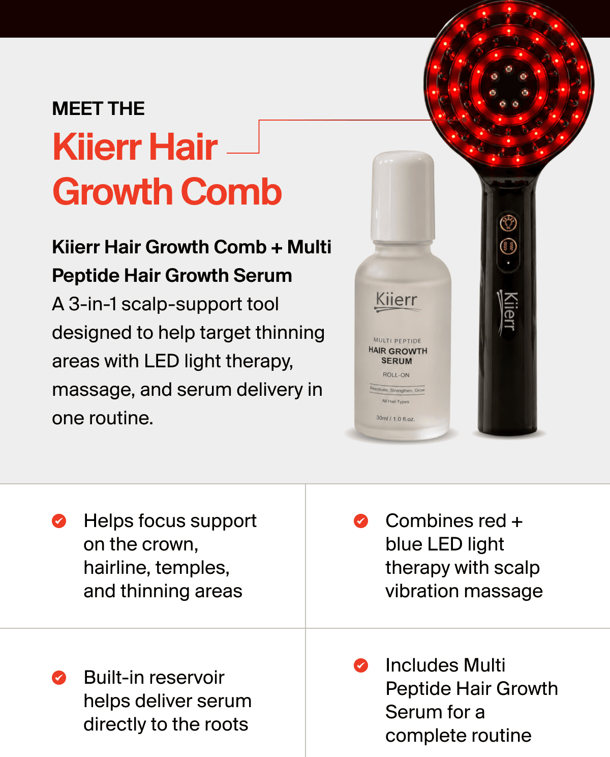 Meet The Kiierr Hair Growth Comb