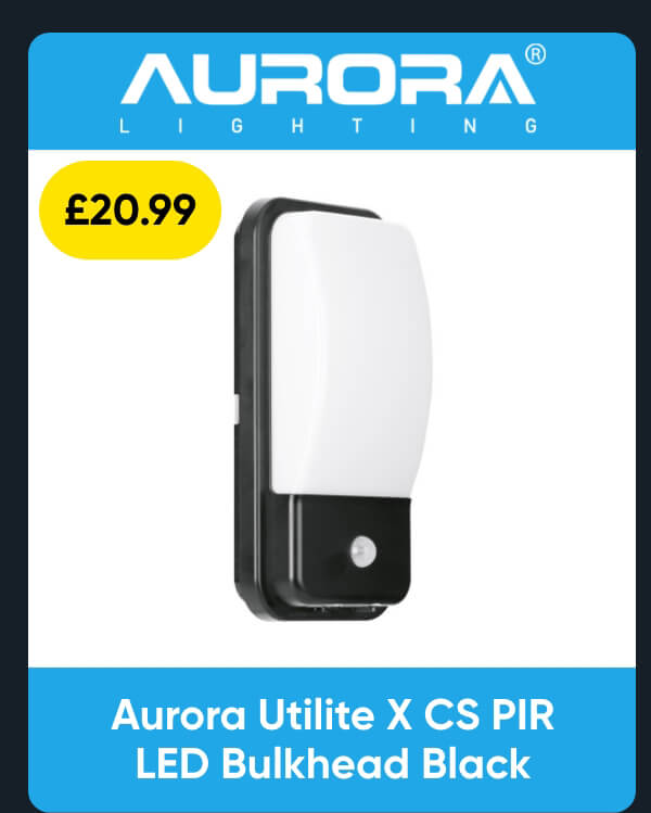 Aurora Utilite X CS PIR LED Bulkhead Black