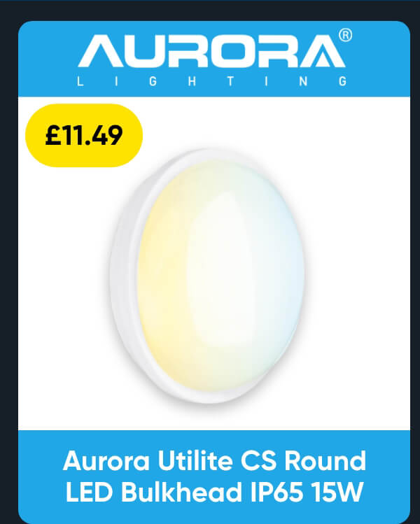 Aurora Utilite CS Round LED Bulkhead IP65 15W
