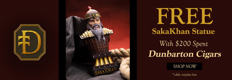 Free SakaKhan Statue with $200 Spent on Dunbarton Cigars