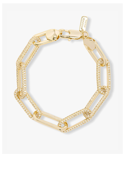 Carrie Pavé Chain Link Bracelet 8mm