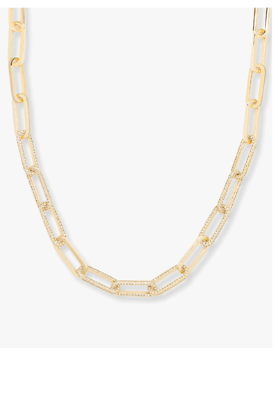 Carrie Pavé Chain Necklace 8mm