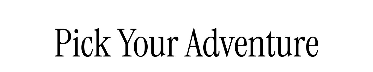 Pick Your Adventure