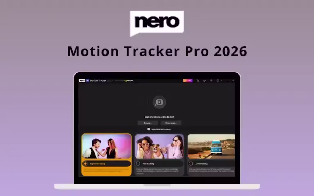 Nero Motion Tracker Pro 2026 (For Windows) | Lifetime Access
