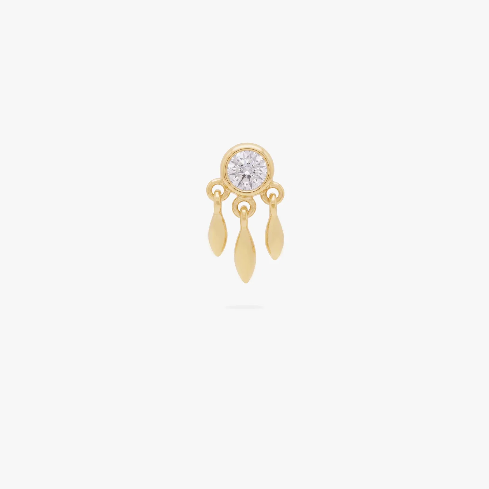 Image of 14K Bezel Fringe Flatback