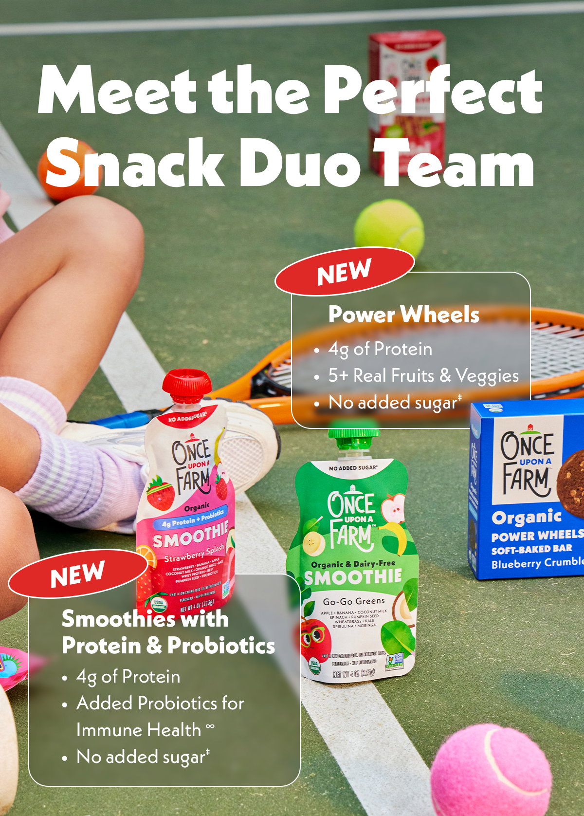 Meet the Perfect Snack Duo! Smoothies with Protein & Probiotics and Power Wheels