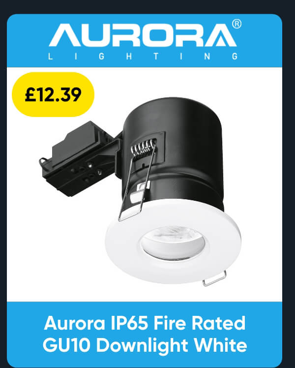 Aurora IP65 Fire Rated GU10 Downlight White