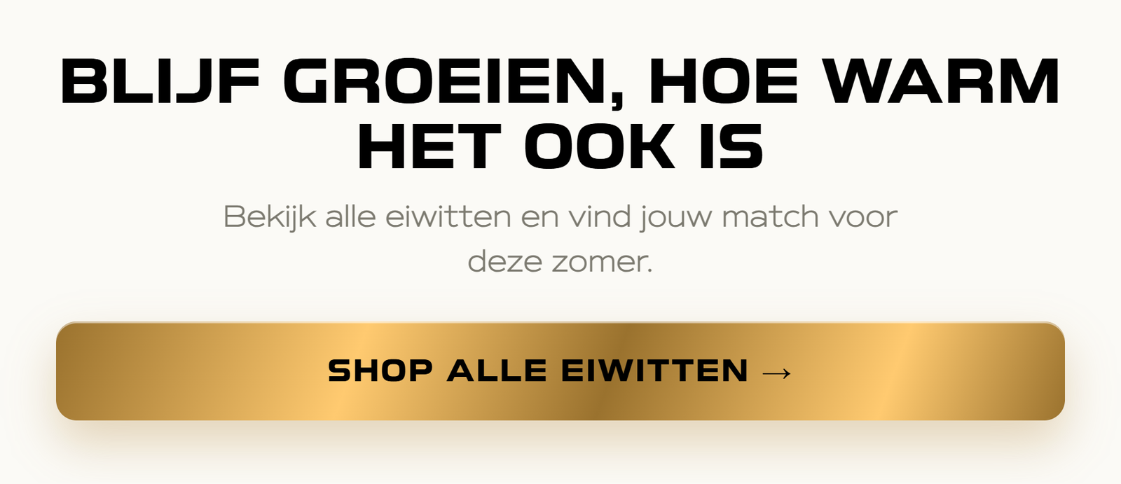 Blijf groeien, hoe warm het ook is