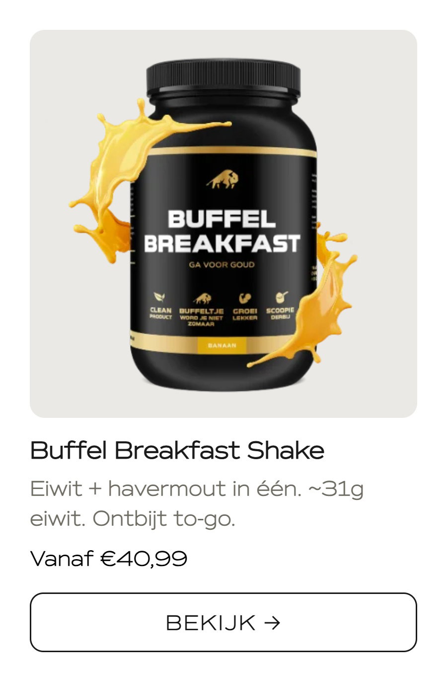 Buffel Breakfast Shake