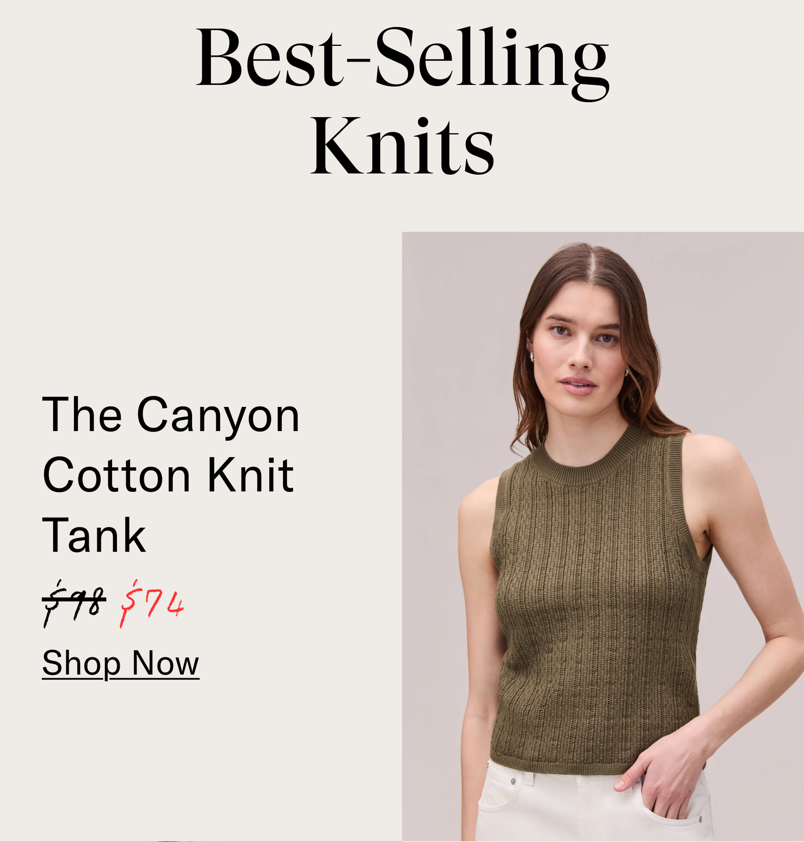 The Canyon Cotton Knit Tank