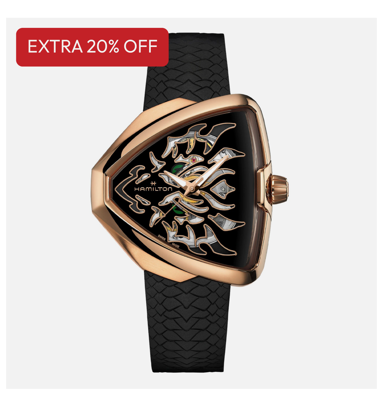 Hamilton Ventura Elvis80 Skeleton Auto Mens Watch H24525332