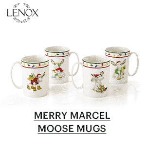 MERRY MARCEL MOOSE MUGS