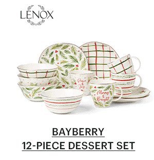 BAYBERRY 12-PIECE DESSERT SET