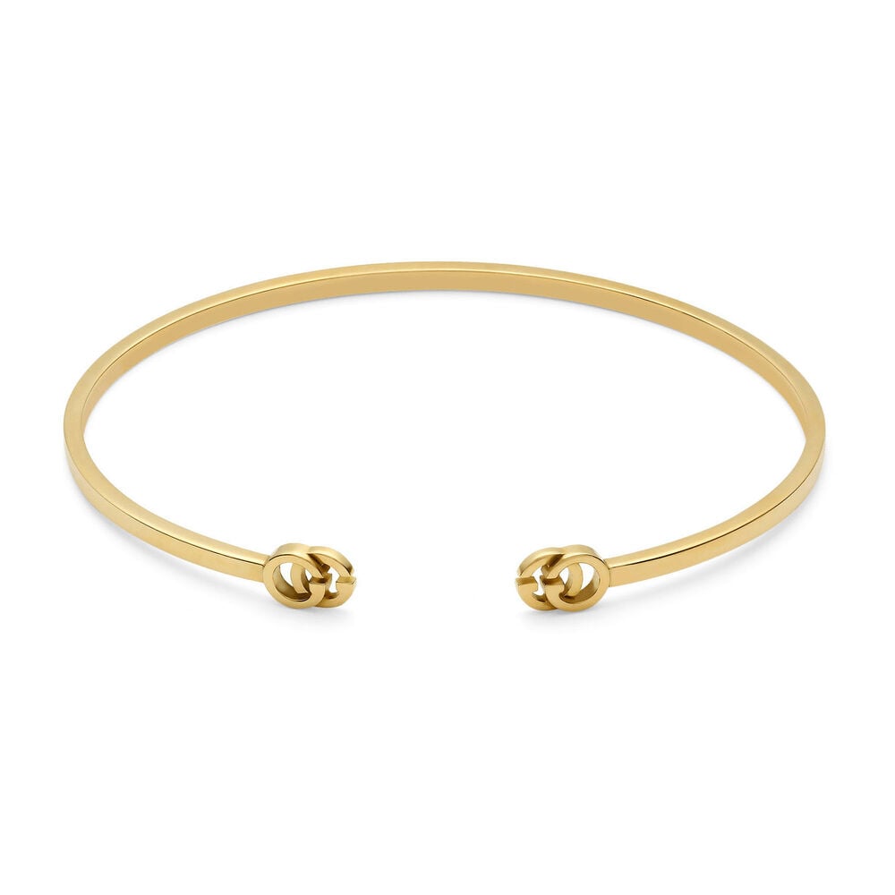 Gucci GG Running 18ct Gold Torq Bangle 