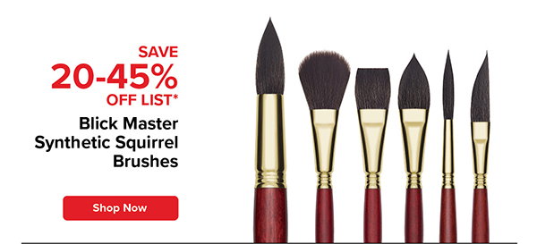 Blick Master Synthetic Squirrel Brushes