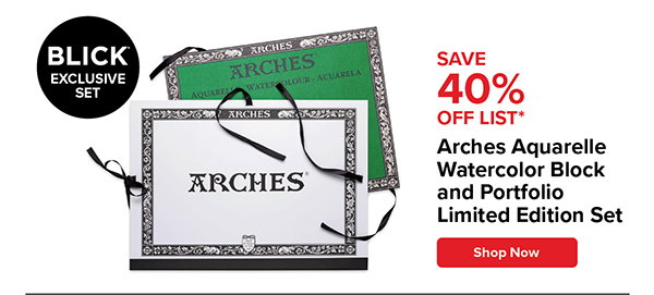 Arches Aquarelle Watercolor Block and Portfolio Limited Edition Set