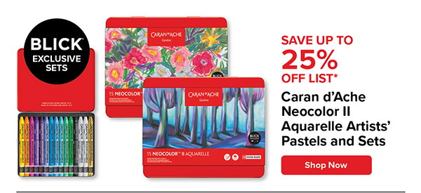 Caran d'Ache Neocolor II Aquarelle Artists' Pastels and Sets