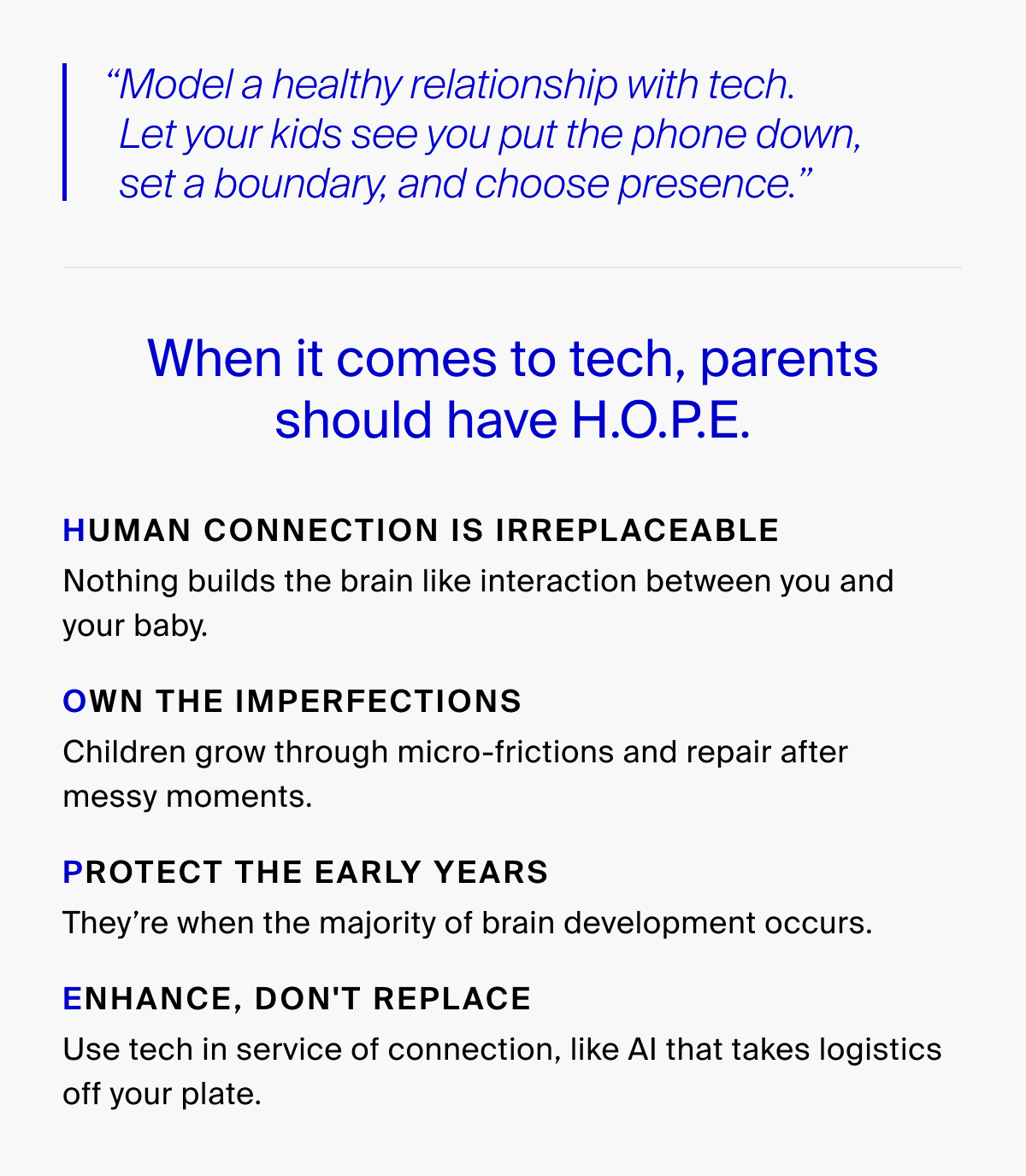 When it comes to tech, parents should have H.O.P.E