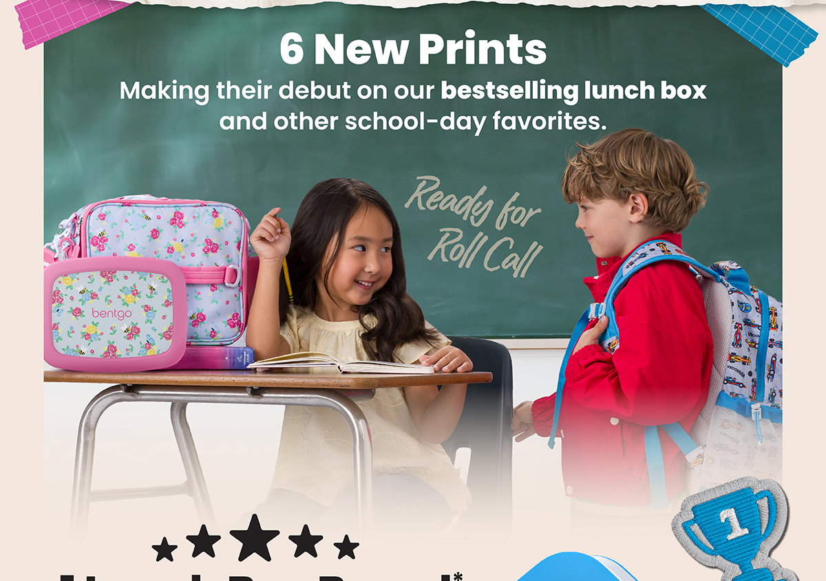 6 New Prints - Making Their Debut On Our Bestselling Lunch Box And Other School-Day Favorites | #1 Lunch Box Brand
