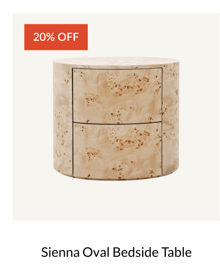 Shop Sienna Oval Bedside Table