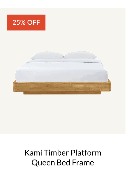 Shop Kami Timber Platform Queen Bed Frame