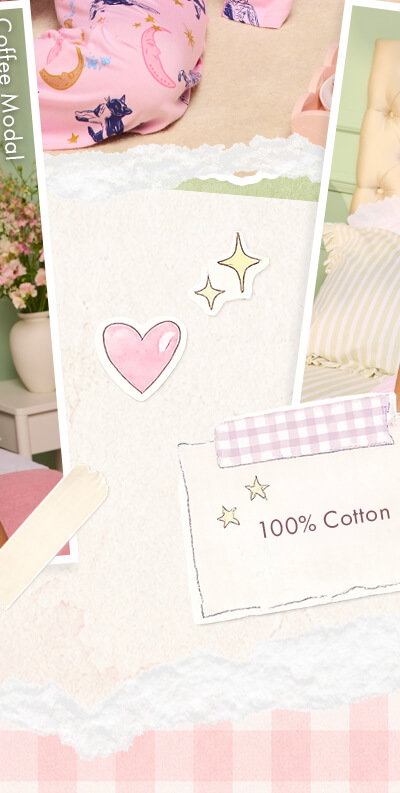 Cat & moon modal long pyjama set