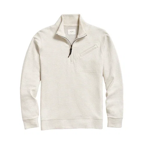Billy Reid Quilted Half Zip