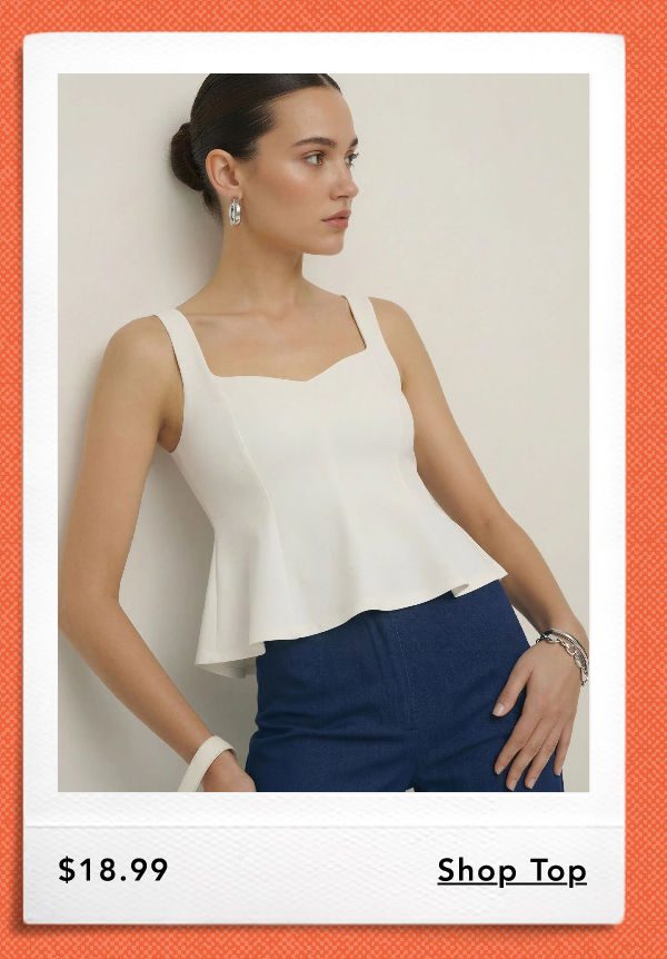 Sleeveless Sweetheart Neckline Peplum Top