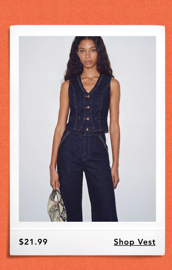 Dark Denim Vest