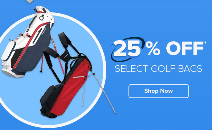 25% Off Select Golf Bags