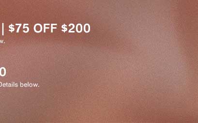 SEMI-ANNUAL SALE! $40 Off $120 | $75 Off $200 with Code: 1052 | App Only: $100 Off $250, Code: 1082